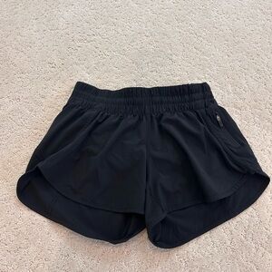Lululemon Black Low Rise Track That Shorts 3”